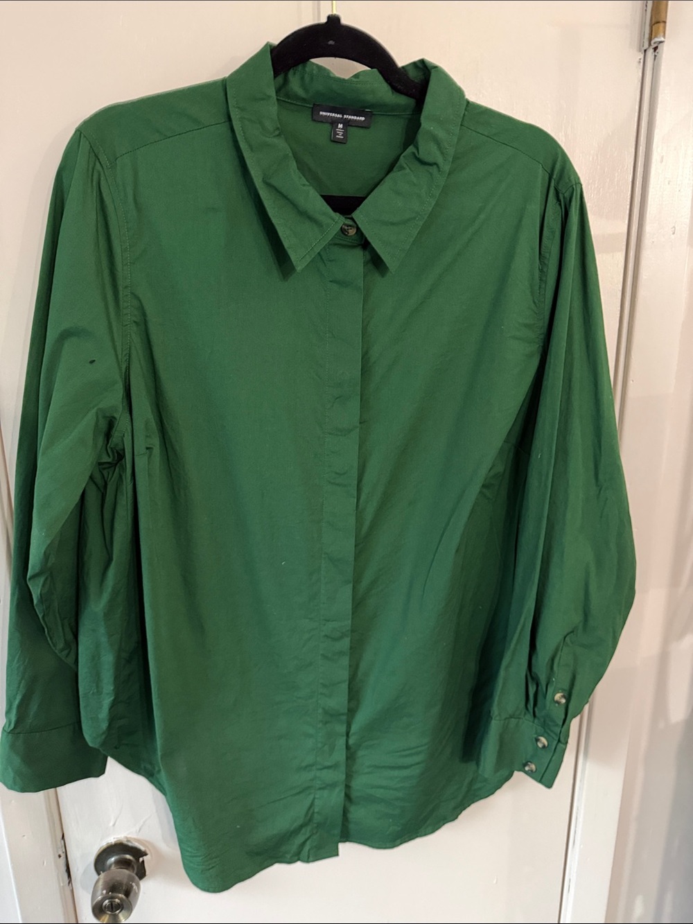 Universal Standard Hunter Green Button-Down Shirt